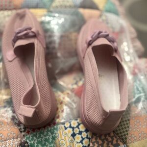 Women's Pink Slip-On Loafers